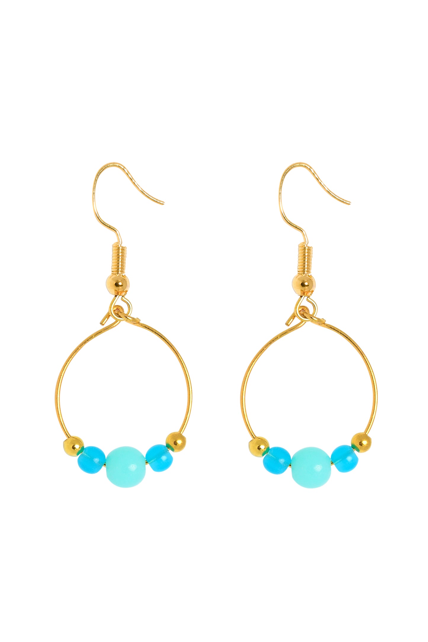 BOPPER EARRINGS - TURQUOISE