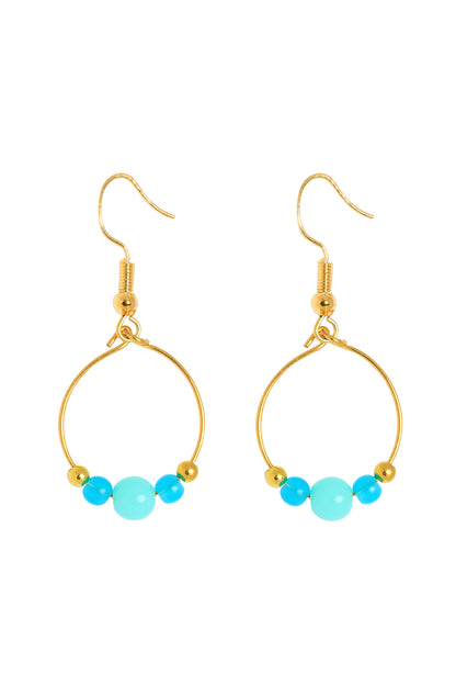 BOPPER EARRINGS - TURQUOISE