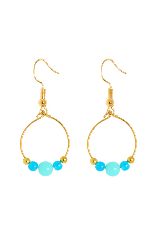 BOPPER EARRINGS - TURQUOISE