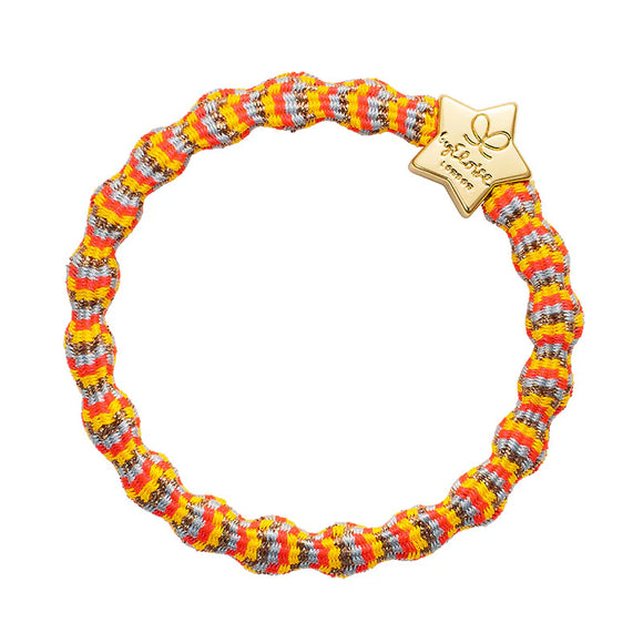 Hair Tie/Bracelet - Gold Star - Metallic Tropicana