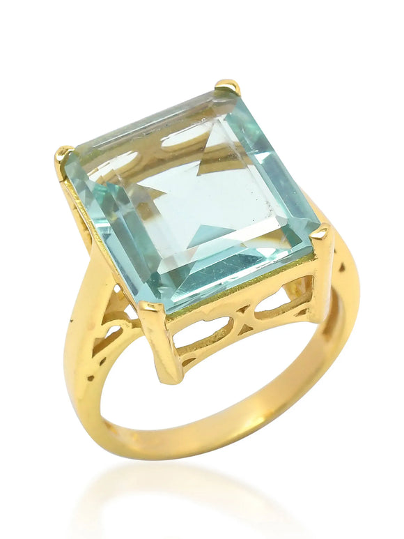 Anillo de cóctel - Azul claro