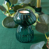 Green Bud vase/Candle Holder