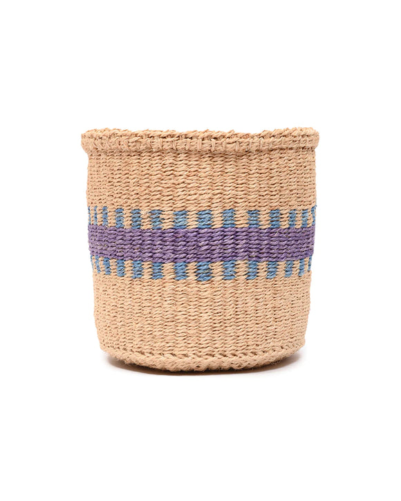 Storage Basket - Small Purple/Blue stripe