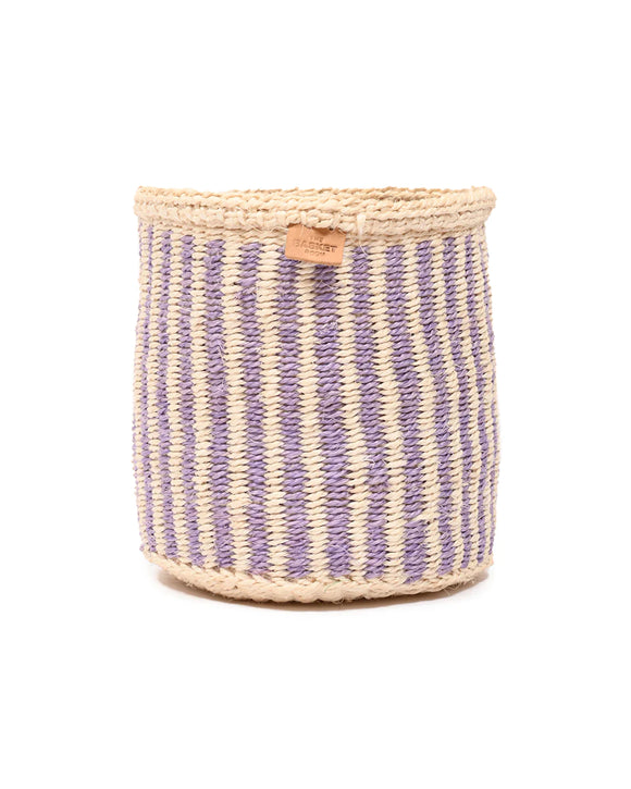 Storage Basket - Small Lilac Stripe