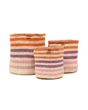 Storage Basket - Small Multi stripe