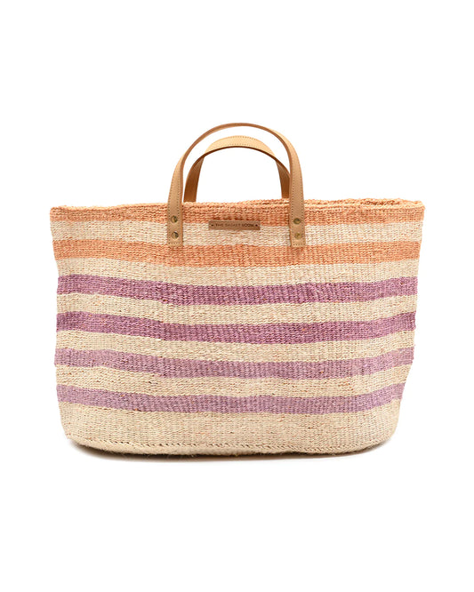 Sunset stripe Shopping Basket