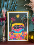 Sunshine Botanical Tuk Tuk - A3 Print