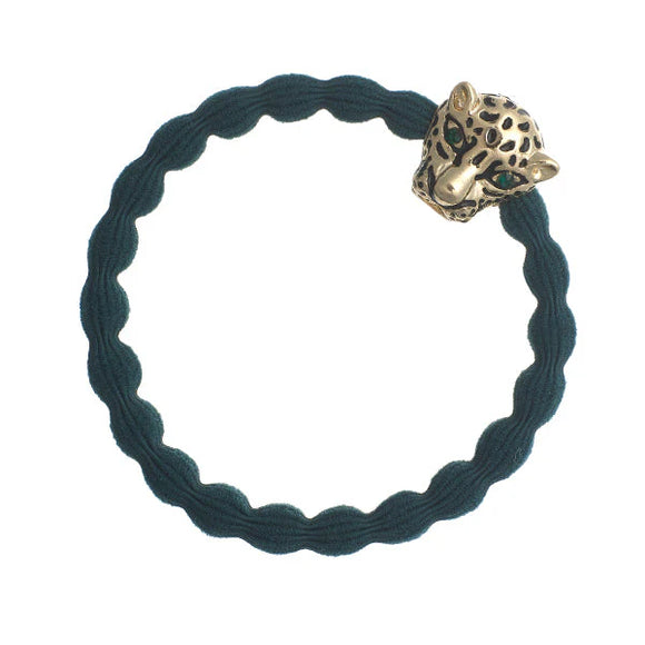 Élastique/Bracelet pour cheveux - Jaguar - Vert bouteille