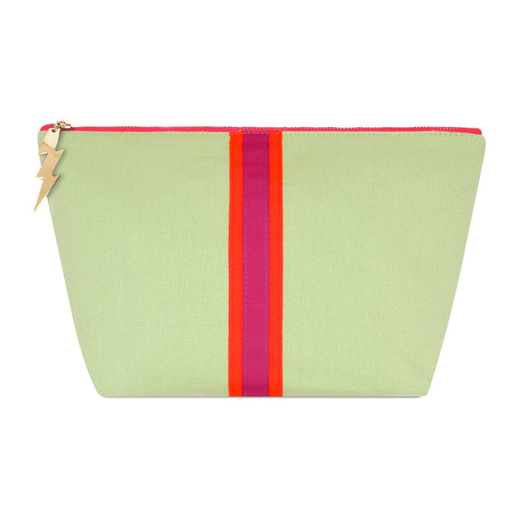 LARGE LUCKY STRIPE BAG - LIGHT GREEN