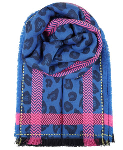 Blue Animal Scarf