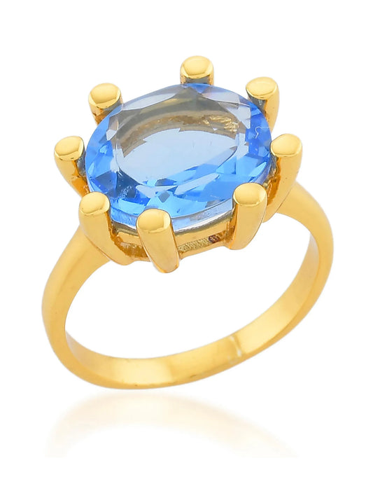 Claw Ring - Oval Blue