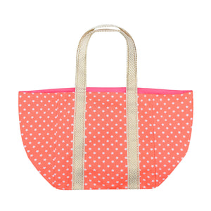 Bolsa de playa con estrellas de color naranja