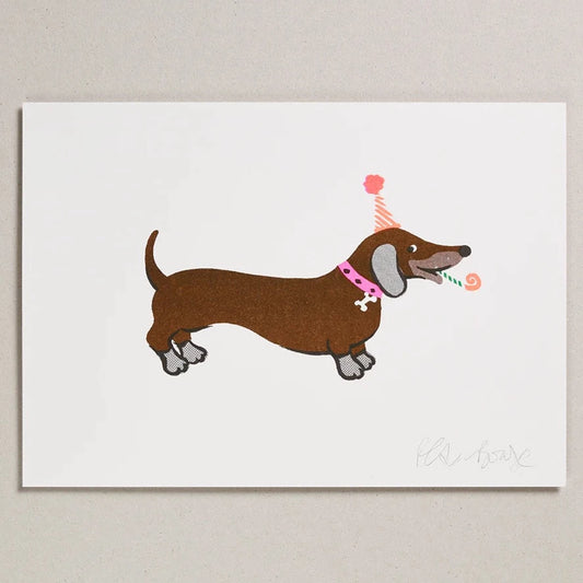 A4 Dachshund Print