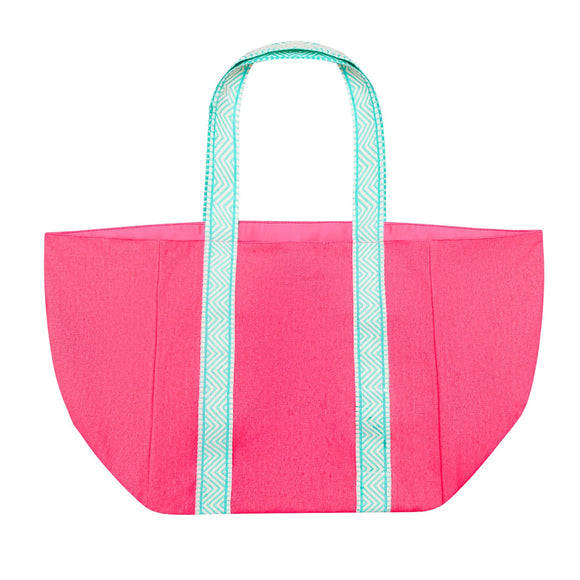 Sac de plage rose vif