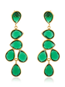 Chandelier Earrings - Emerald