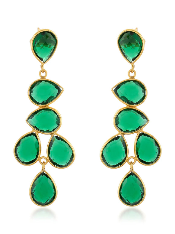 Chandelier Earrings - Emerald