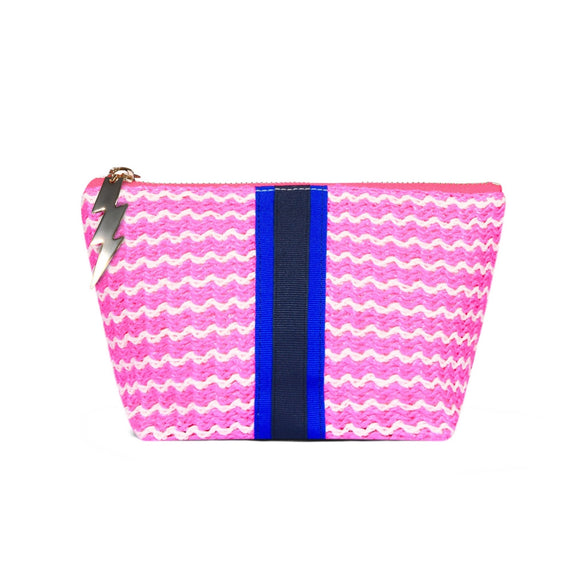 Small Hot Pink Wiggle Weave Bag
