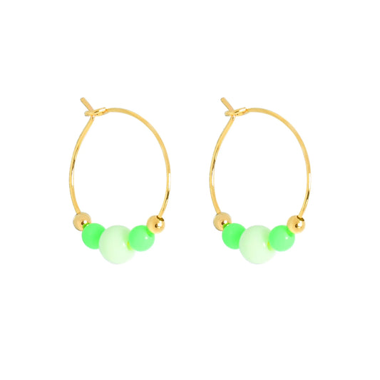 COLOURPOP EARRINGS - GREEN/MINT