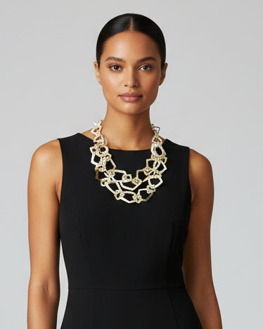 Collar de cuentas multicolor