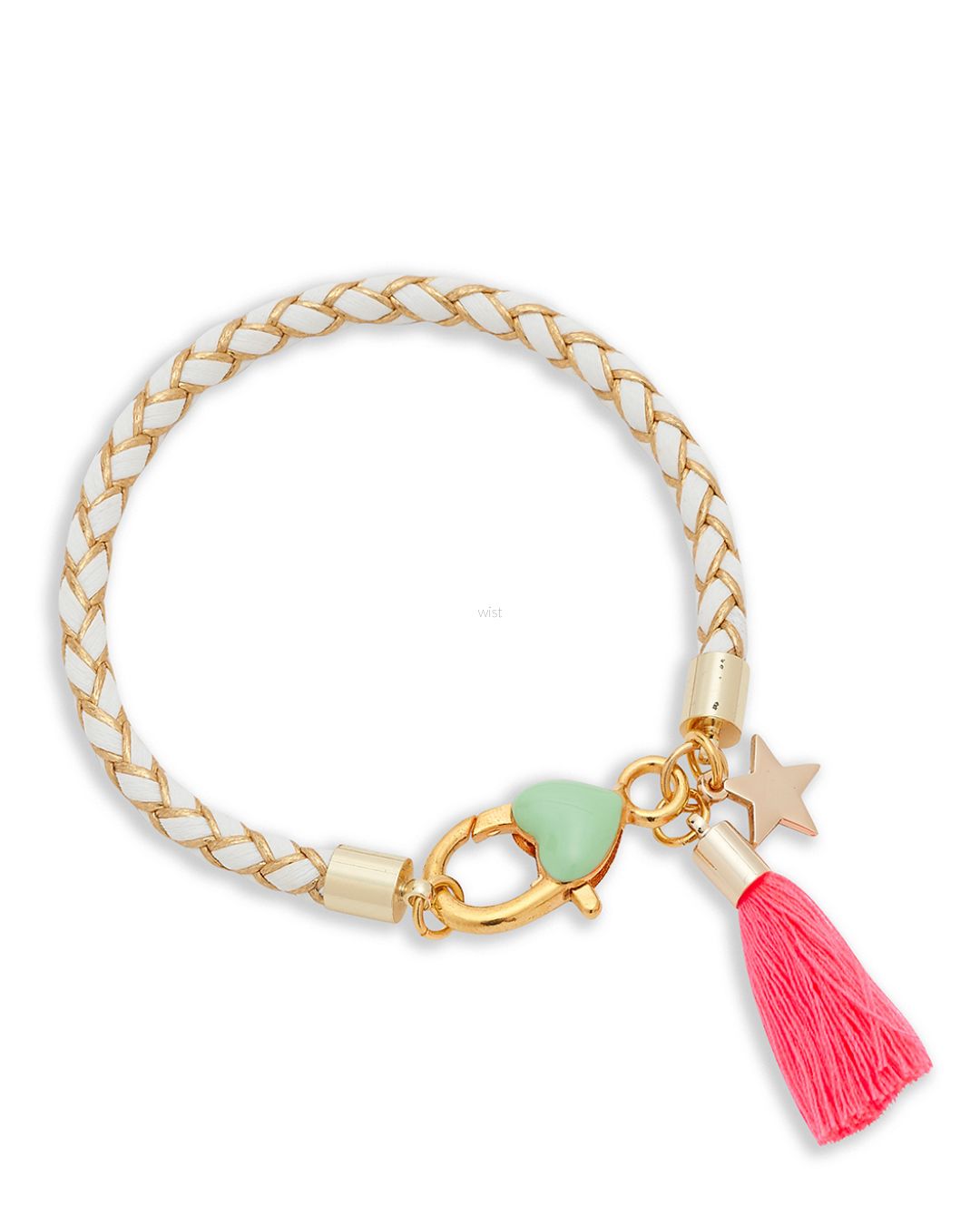 Pulsera trenzada blanca