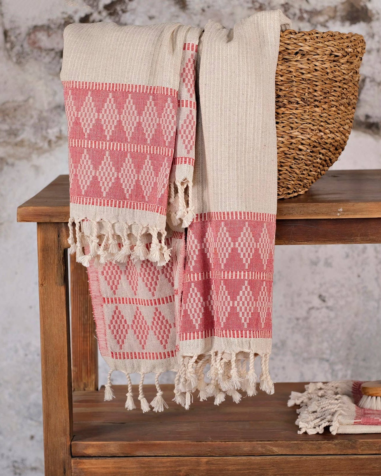 Large Peshtemal Towel - Red