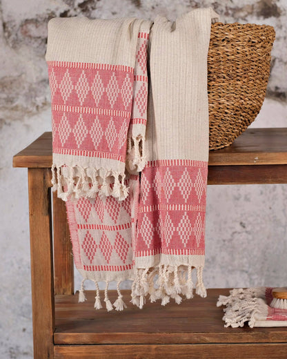 Large Peshtemal Towel - Red