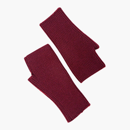 Burgundy Wrist Warmers