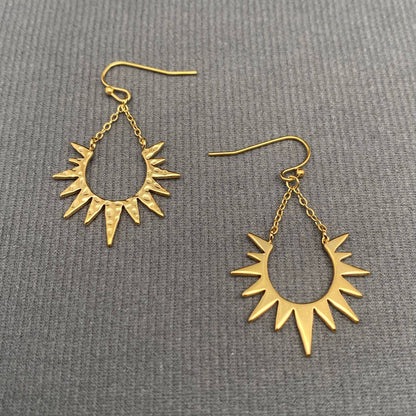 Dangle Sun Earrings