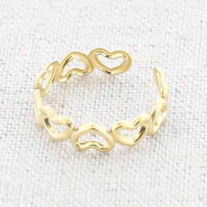 Hearts ring - Gold