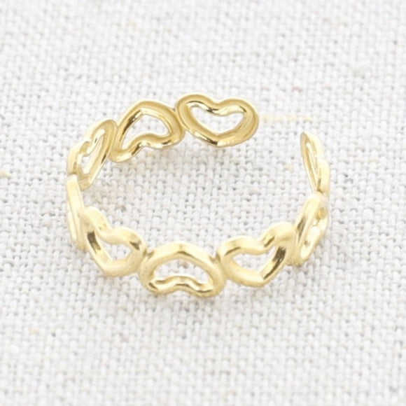 Hearts ring - Gold