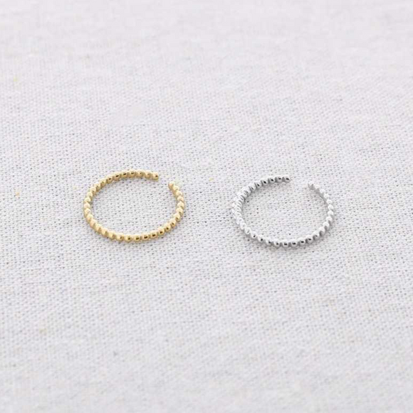 Fine Textured Bobble Ring