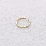 Fine Textured Bobble Ring