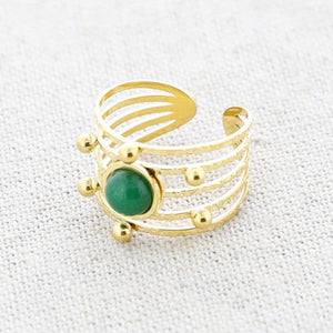 Green Stone Ring