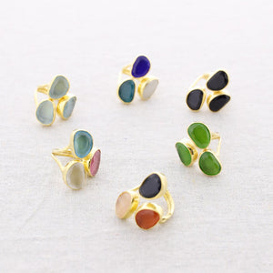 3 Stone Ring - Various Colours