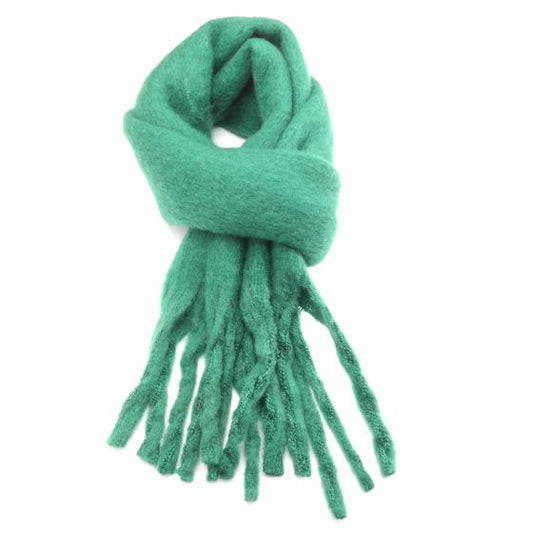 Chunky Blanket Scarf - Bright Green