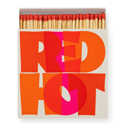 Red Hot Matches by | Square Matchboxes