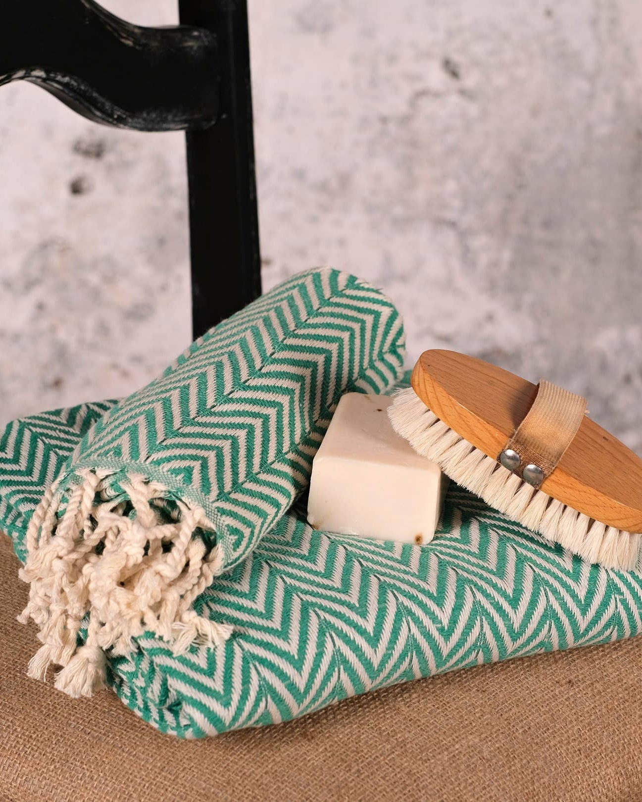 UltraSoft Turkish Cotton Hand Towel - Green