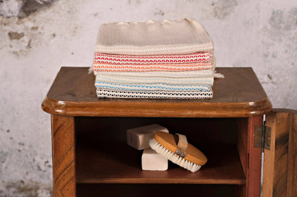 Black and Cream Turkish Hand Towel