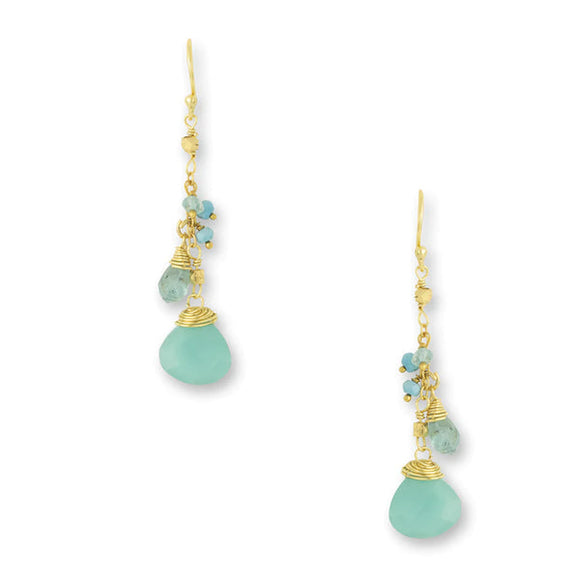Delicate Turquoise Drop Earrings
