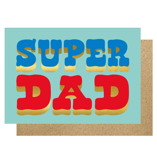 Super Dad gold foil card