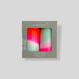 Dip Dye Neon Candles - Peppermint Cherry