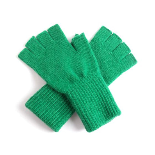 Fingerless Gloves - Green