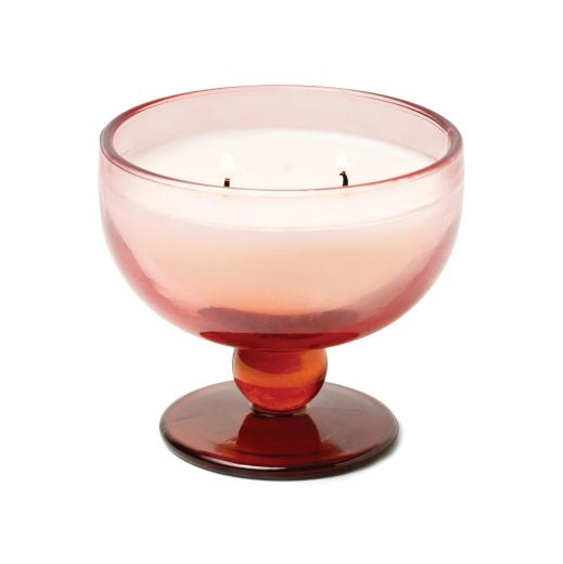 Glass Goblet Candle - Saffron Rse