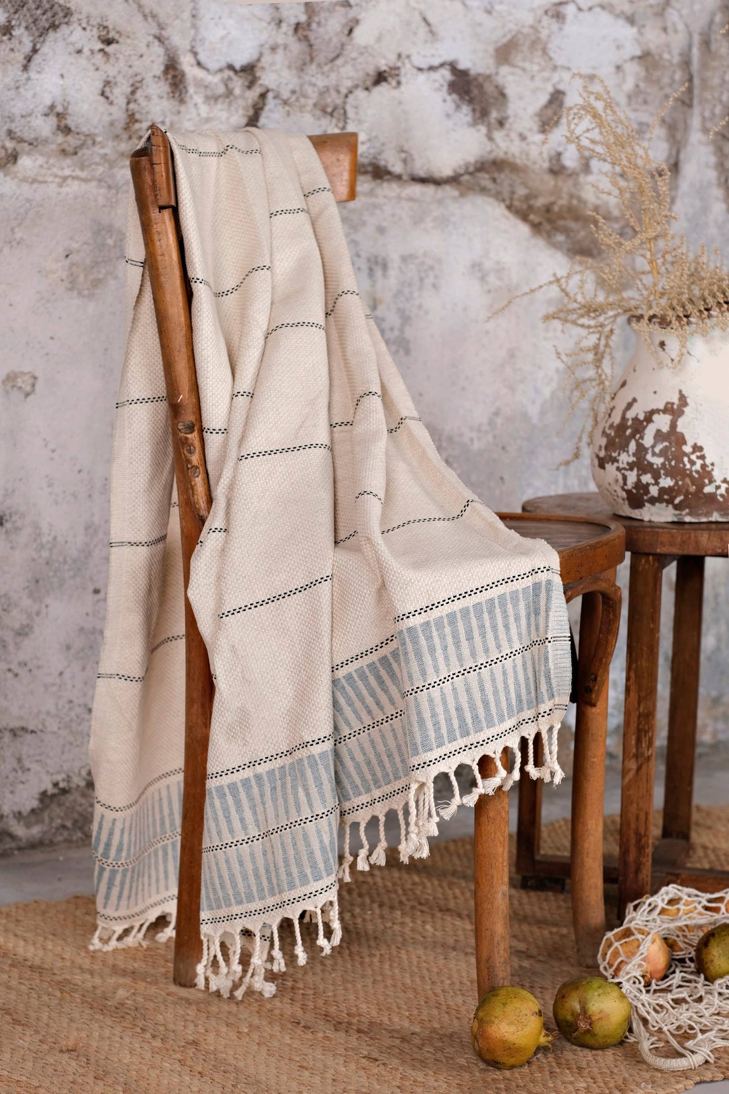 Peshtemal Bath Beach Towel -  Eton Blue