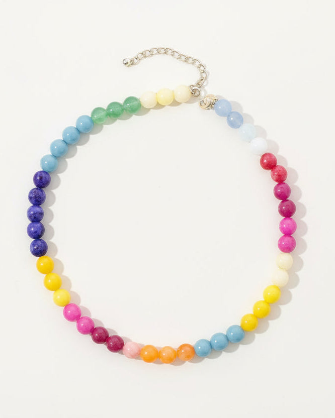 Collar de cuentas multicolor