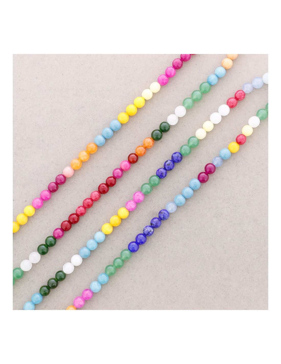 Collar de cuentas multicolor