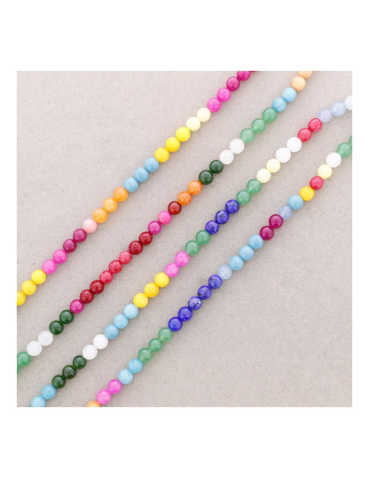 Collar de cuentas multicolor