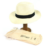 Panama Style Foldable Sun Hat in Bag  - Large (59cm)