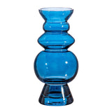 Vase en verre bleu