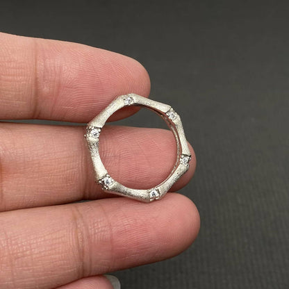 Matt Golden Bamboo Ring